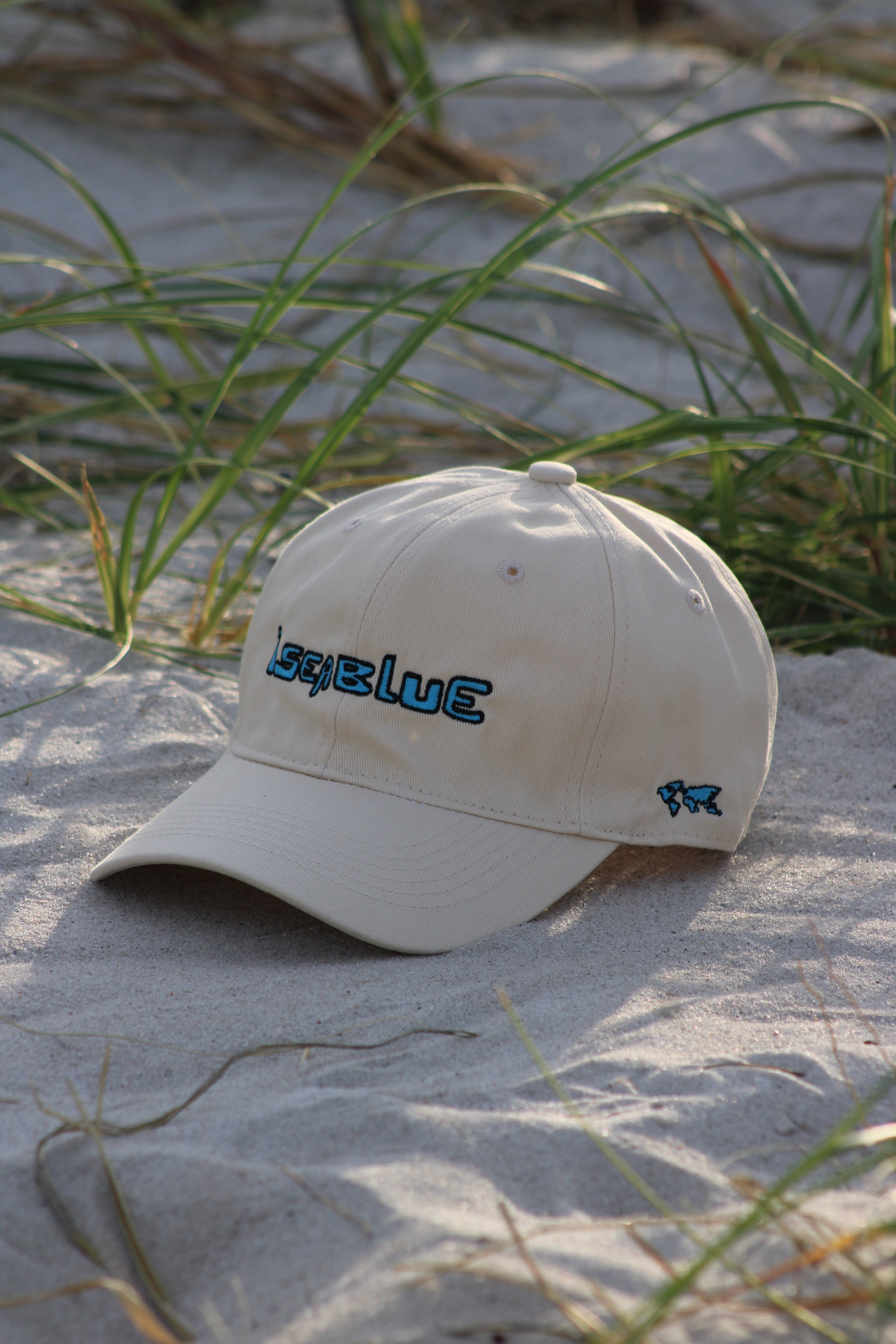 Cream ISeaBlue Hat (World Wide)