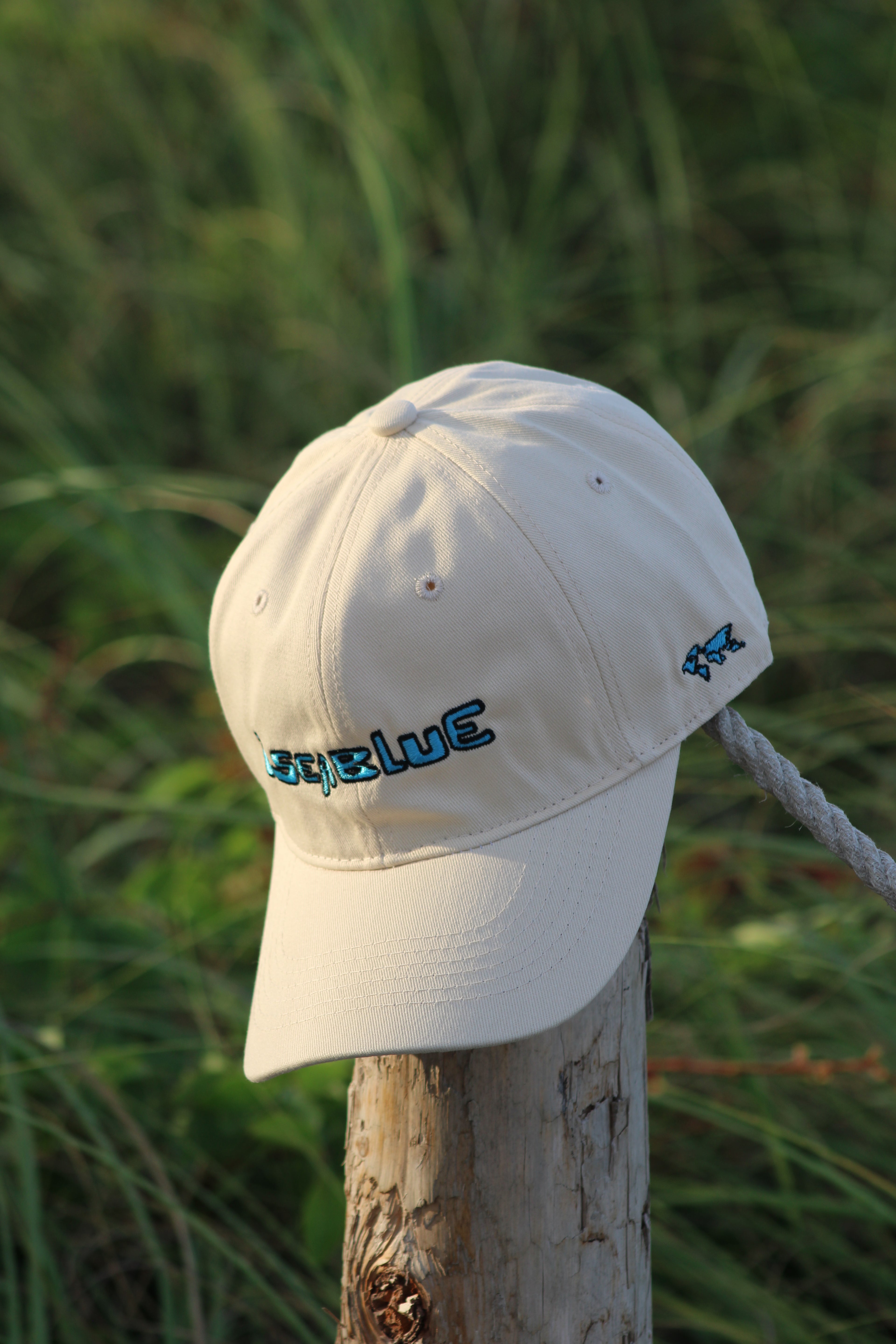 Cream ISeaBlue Hat (World Wide)