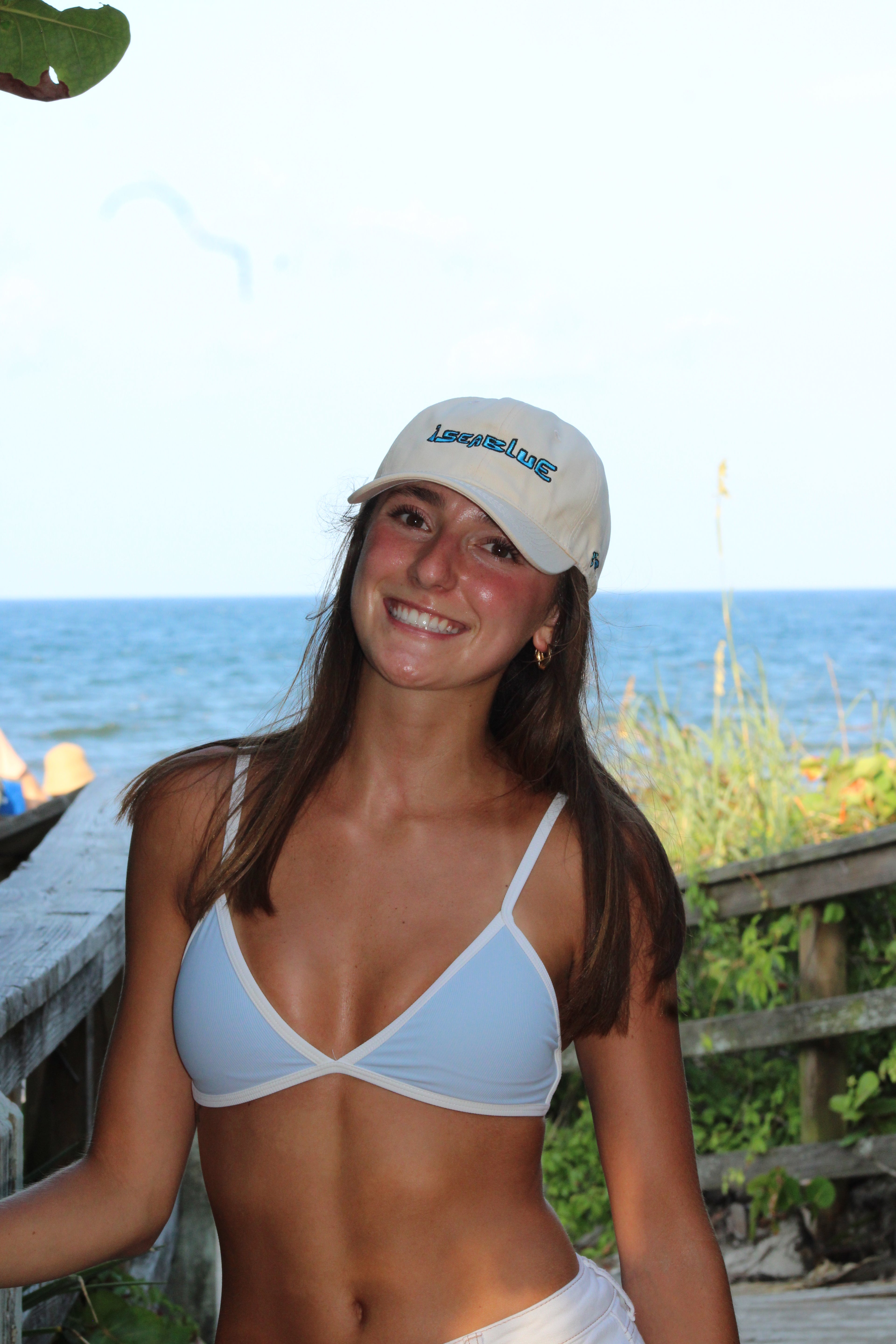 Cream ISeaBlue Hat (World Wide)