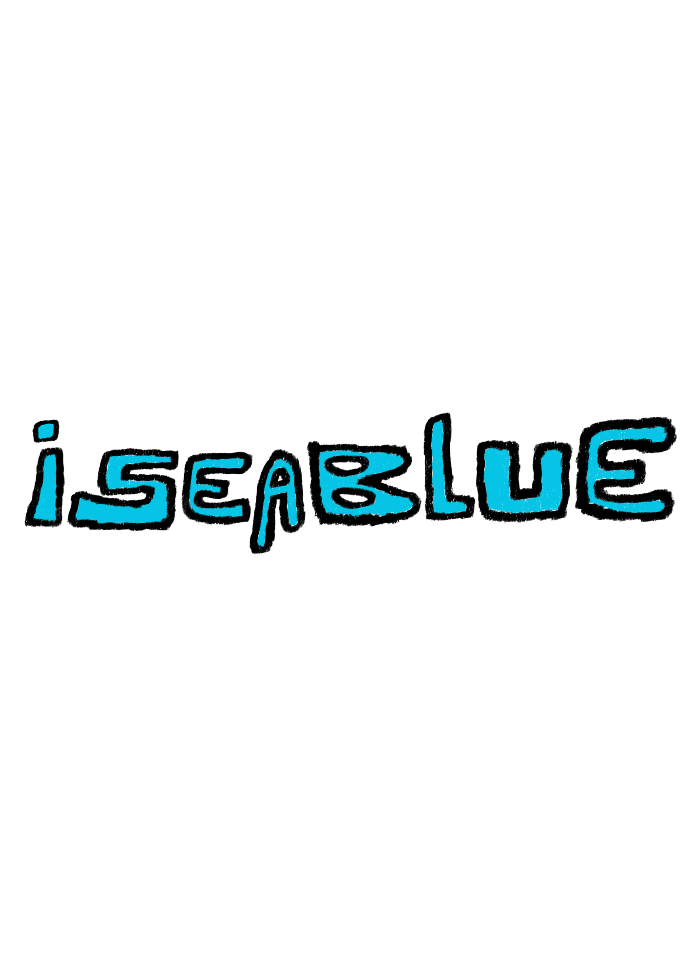 ISeaBlue Sticker